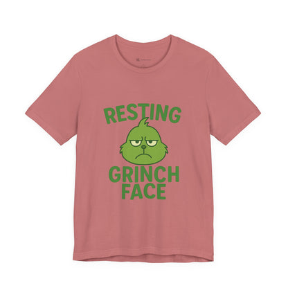 Gringe Resting Face Christmas Unisex Jersey Short Sleeve Tee T-shirt