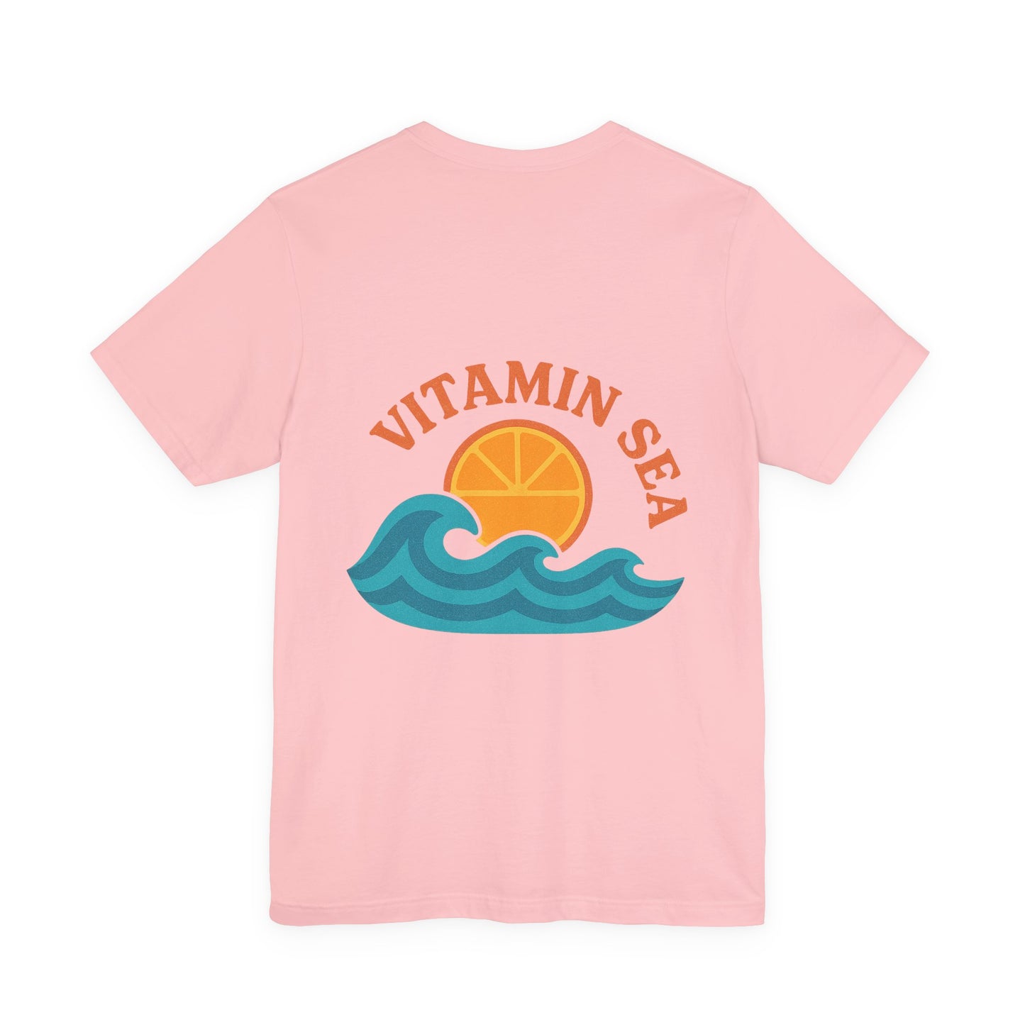 Logo Vitamin Sea Back Side Design Unisex Jersey Short Sleeve Tee T-shirt