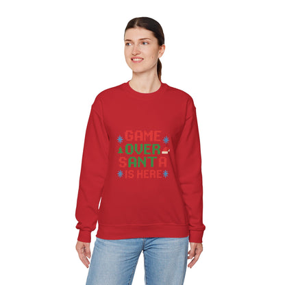 Game Over Santa Is Here Christmas Unisex Heavy Blend™ Crewneck Sweatshirt