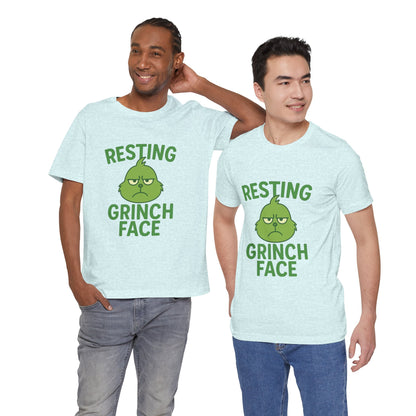 Gringe Resting Face Christmas Unisex Jersey Short Sleeve Tee T-shirt