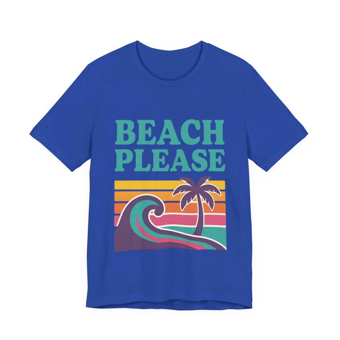 Beach Please Palm Trees Unisex Short Sleeve Tee T-shirt