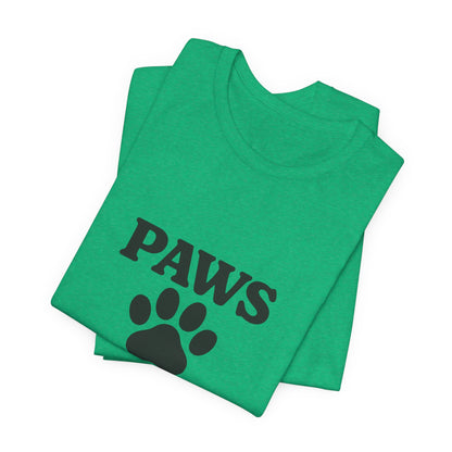 Paws Before Coffee Unisex Jersey Short Sleeve Tee T-shirt
