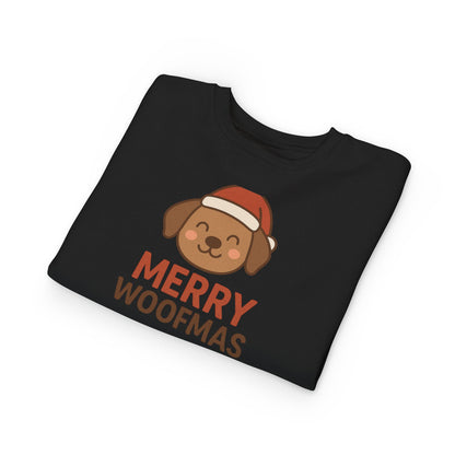 Merry Woofmas Christmas Toddler Sweatshirt