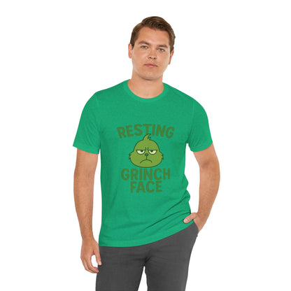 Gringe Resting Face Christmas Unisex Jersey Short Sleeve Tee T-shirt