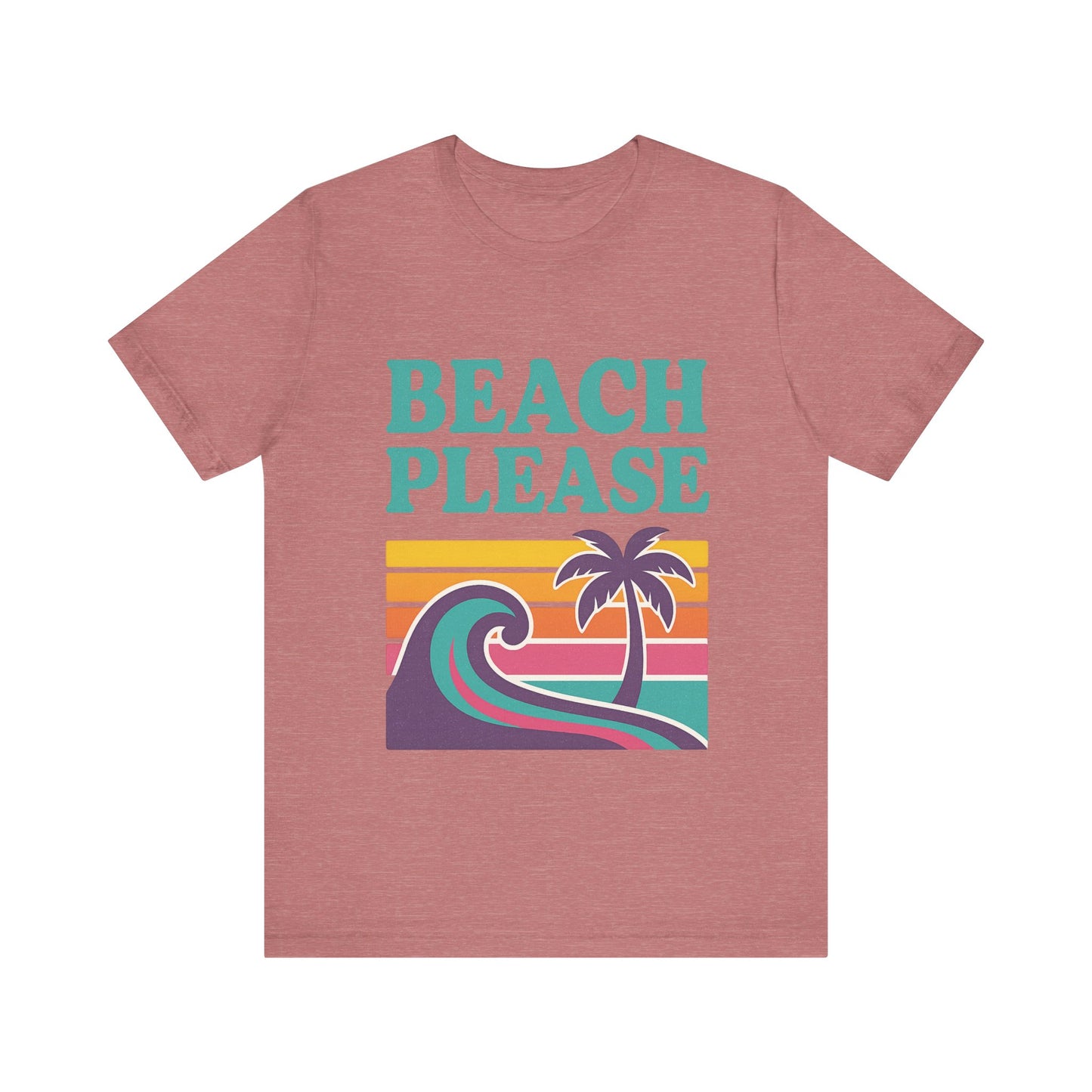 Beach Please Palm Trees Unisex Short Sleeve Tee T-shirt