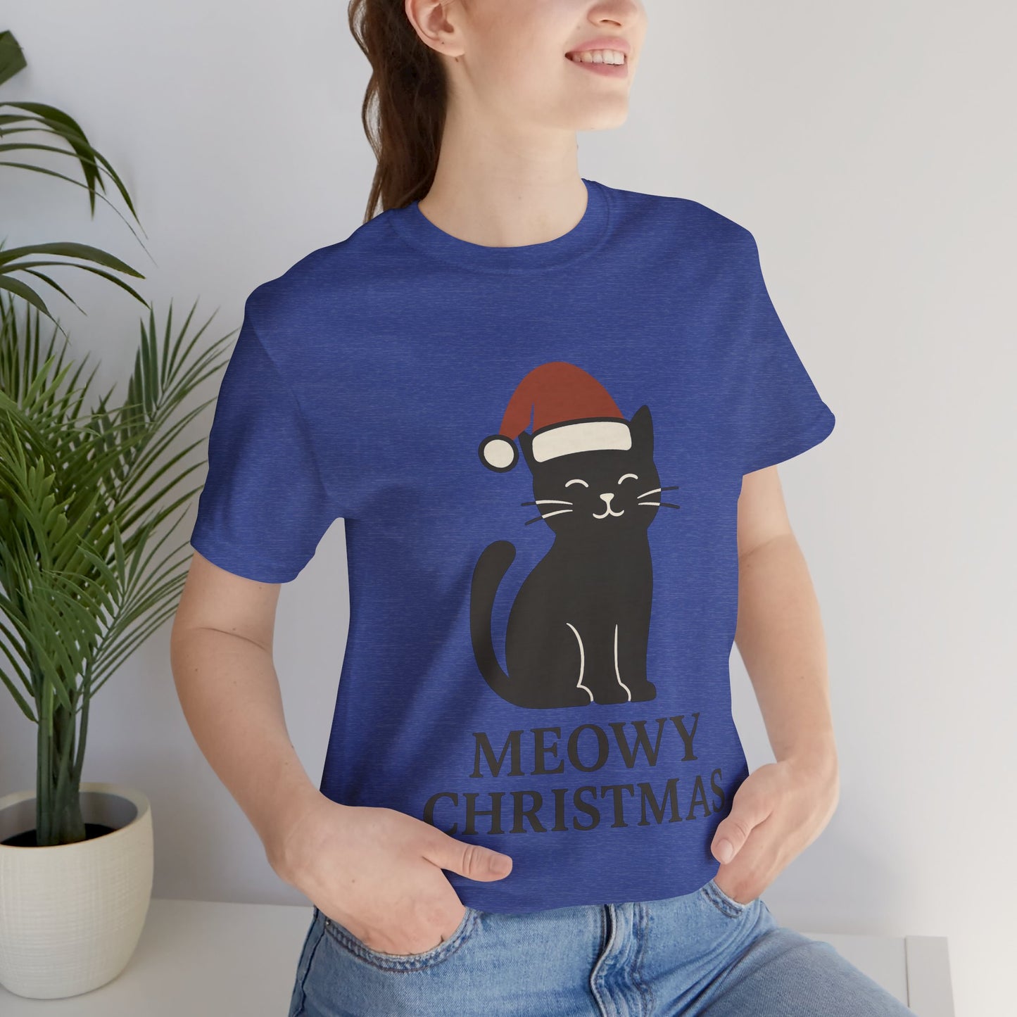 Meowy Christmas Unisex Jersey Short Sleeve Tee T-shirt