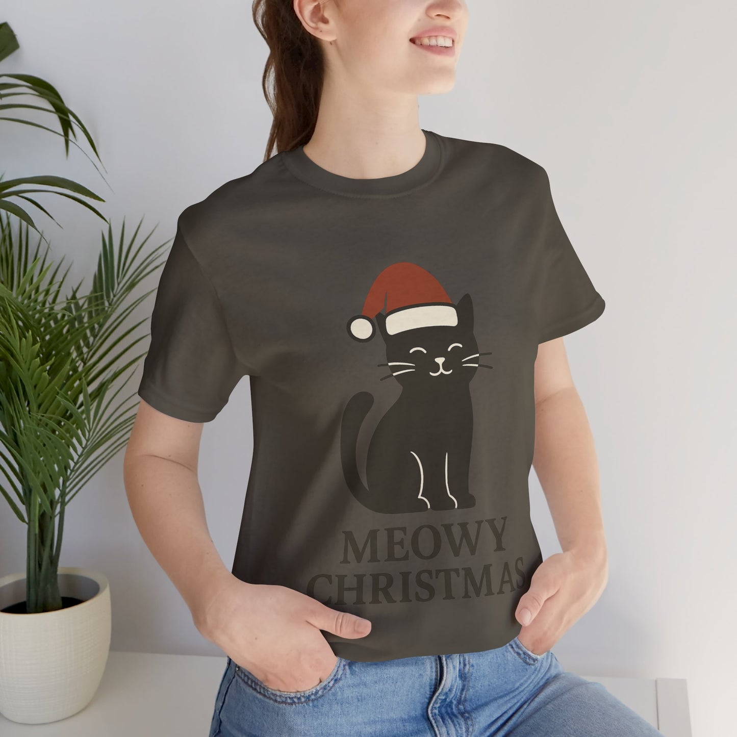 Meowy Christmas Unisex Jersey Short Sleeve Tee T-shirt
