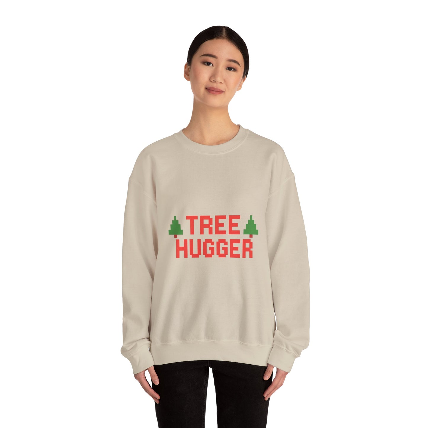 Tree Hugger Christmas Unisex Heavy Blend™ Crewneck Sweatshirt