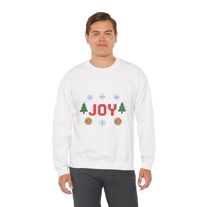 Christmas Joy In Pixel Unisex Heavy Blend™ Crewneck Sweatshirt