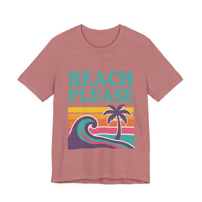 Beach Please Palm Trees Unisex Short Sleeve Tee T-shirt