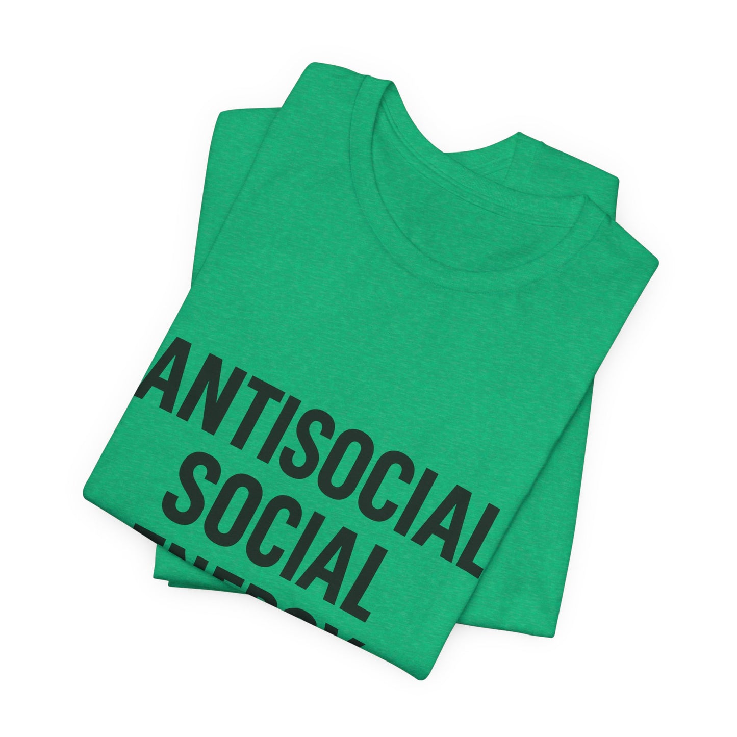 Antisocial Social Energy Unisex Jersey Short Sleeve Tee T-shirt
