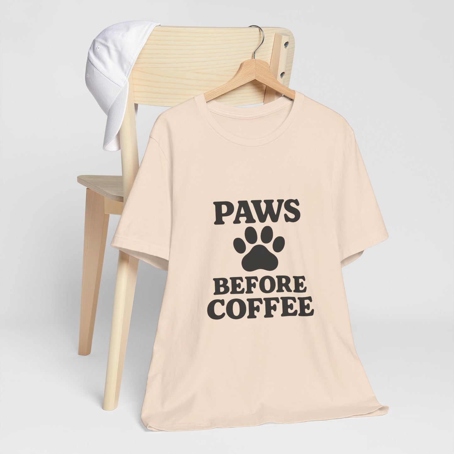 Paws Before Coffee Unisex Jersey Short Sleeve Tee T-shirt