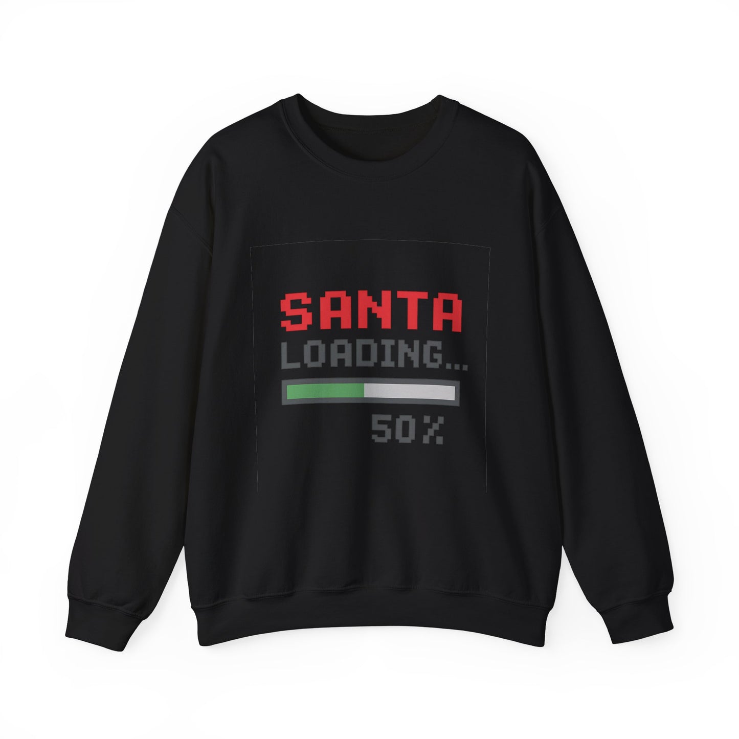 Santa Loading Bar Christmas Unisex Heavy Blend™ Crewneck Sweatshirt