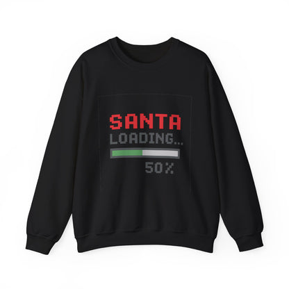 Santa Loading Bar Christmas Unisex Heavy Blend™ Crewneck Sweatshirt