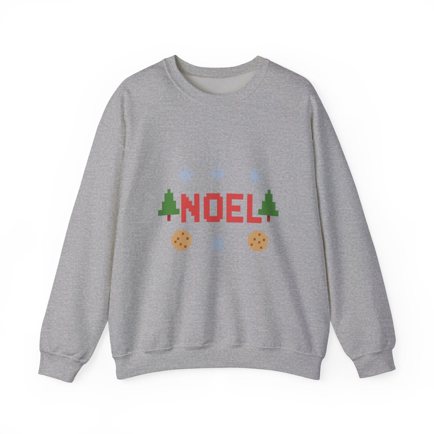 Christmas Noel In Pixel Unisex Heavy Blend™ Crewneck Sweatshirt