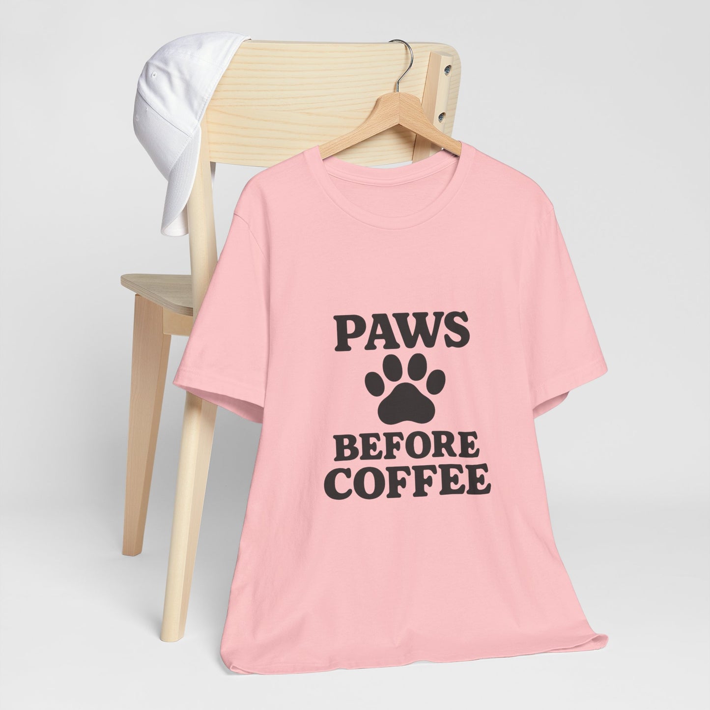 Paws Before Coffee Unisex Jersey Short Sleeve Tee T-shirt