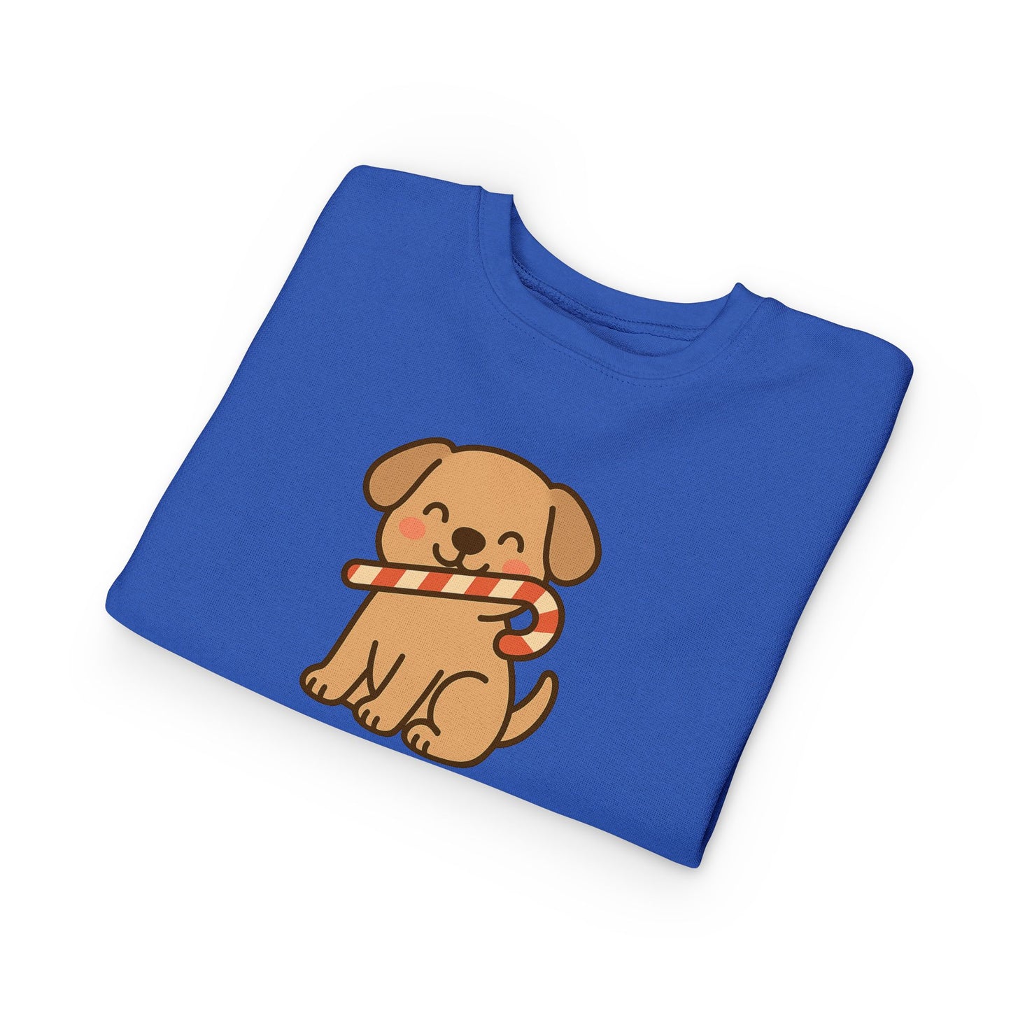 Dog Candy Cane Christmas Toddler Sweatshirt