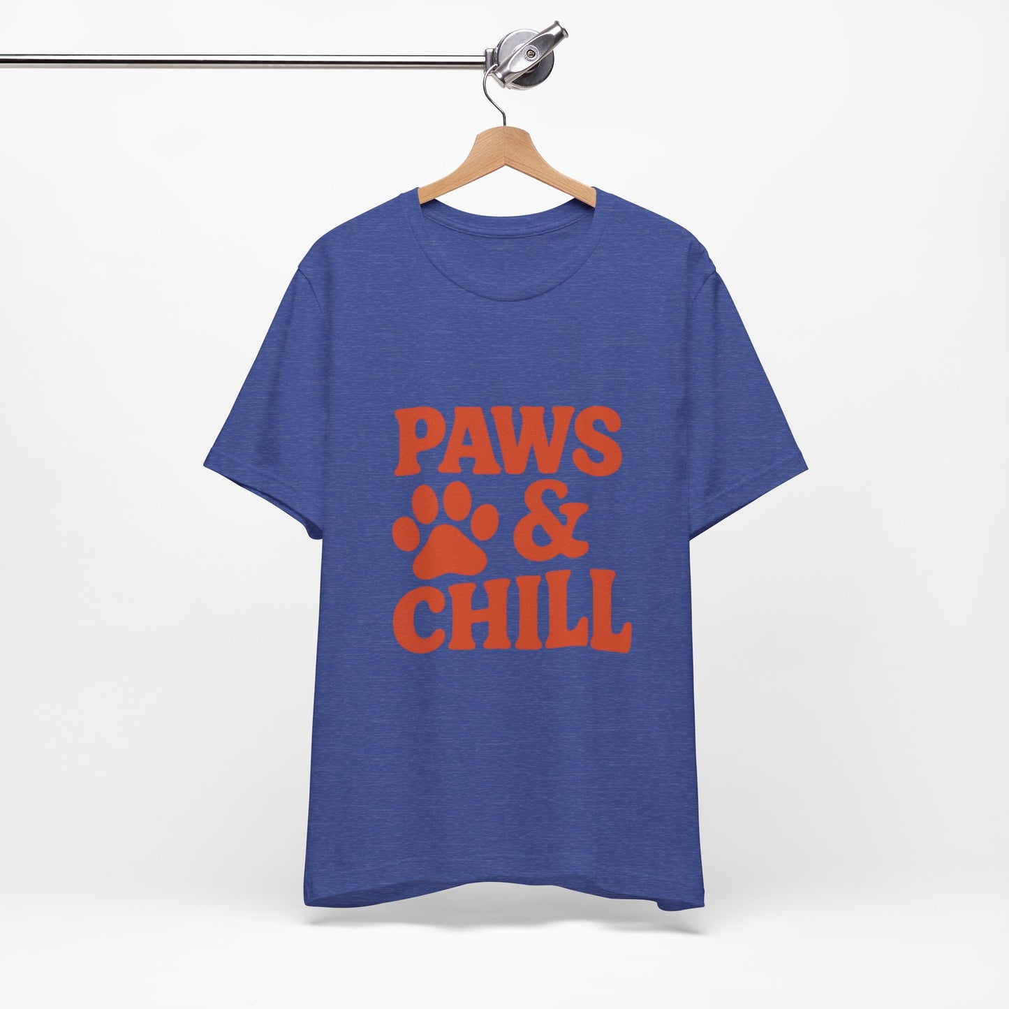 Paws and Chill Pet Lovers Unisex Jersey Short Sleeve Tee T-shirt