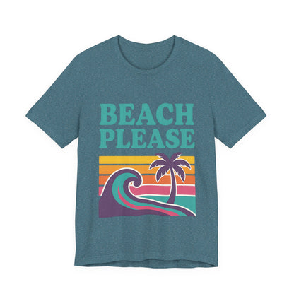 Beach Please Palm Trees Unisex Short Sleeve Tee T-shirt