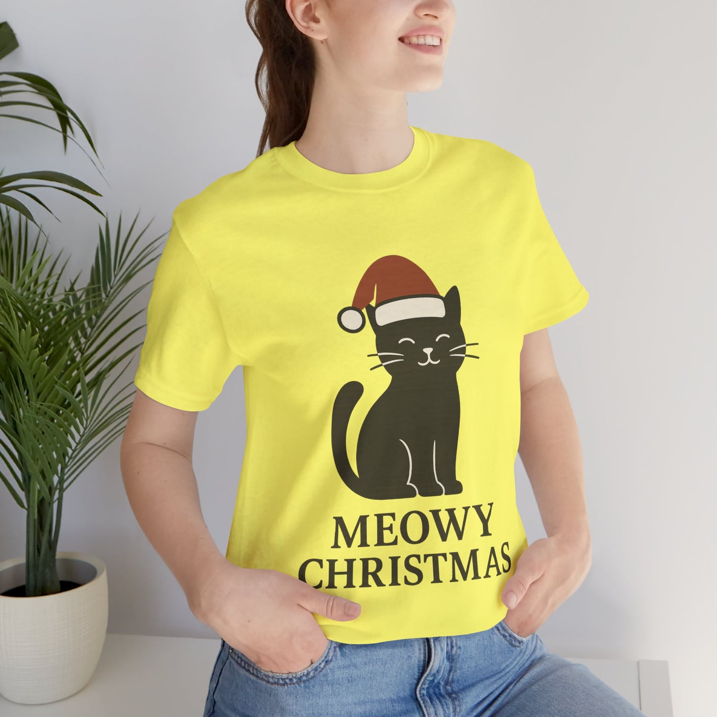 Meowy Christmas Unisex Jersey Short Sleeve Tee T-shirt