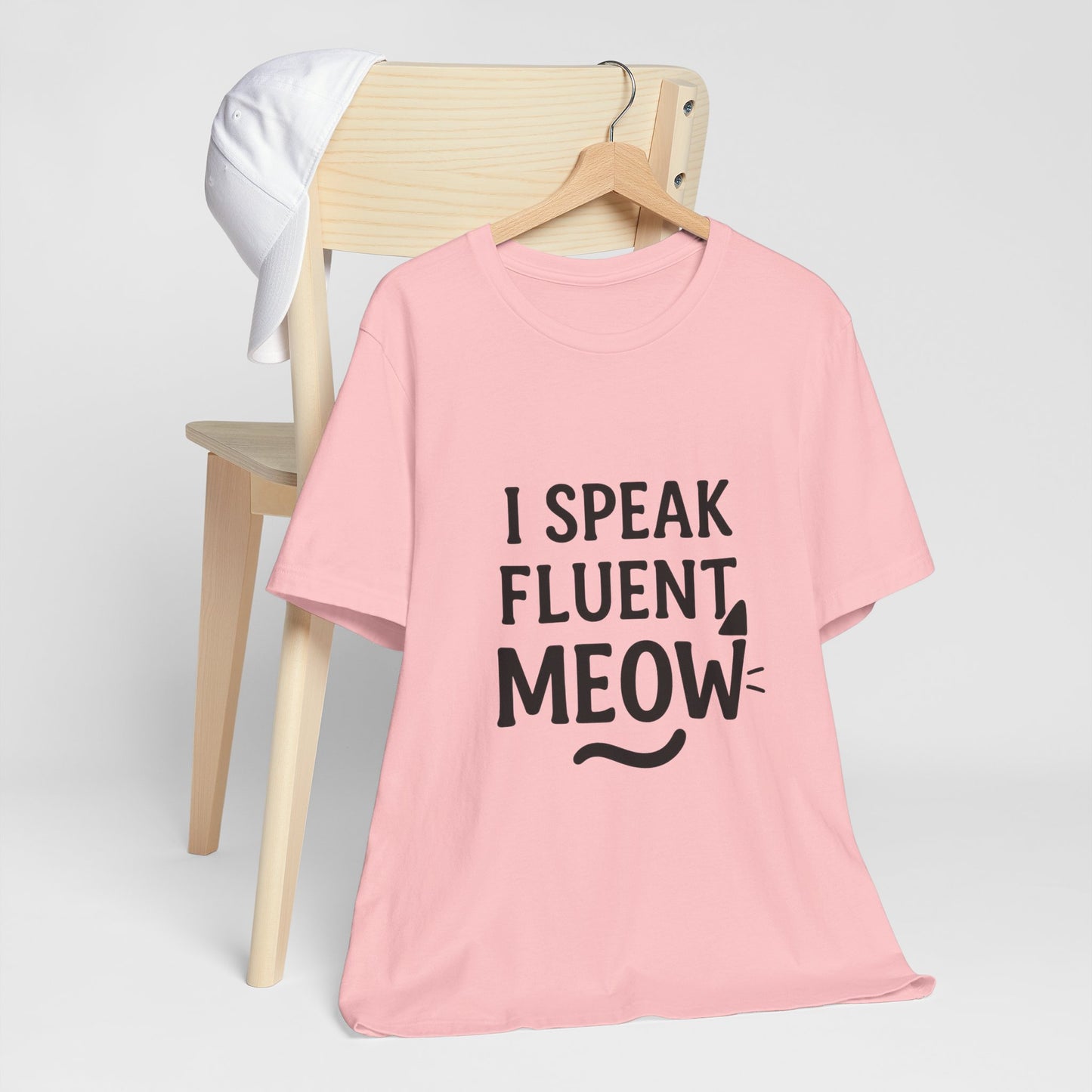 I Speak Fluent Meow Cat Lovers Unisex Jersey Short Sleeve Tee T-shirt