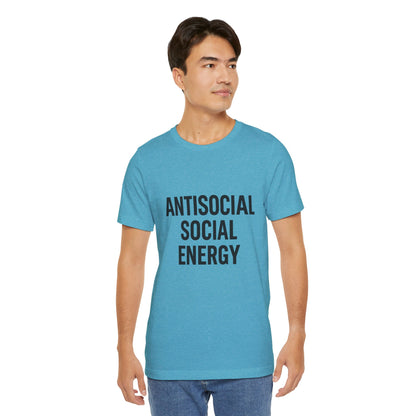 Antisocial Social Energy Unisex Jersey Short Sleeve Tee T-shirt