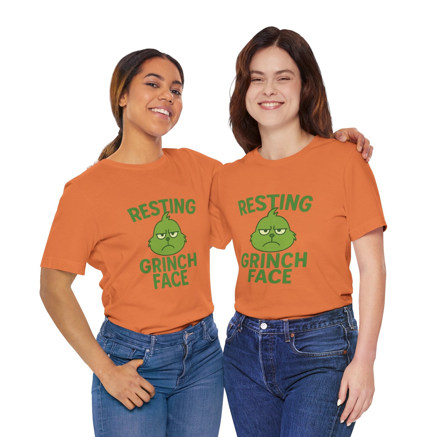 Gringe Resting Face Christmas Unisex Jersey Short Sleeve Tee T-shirt