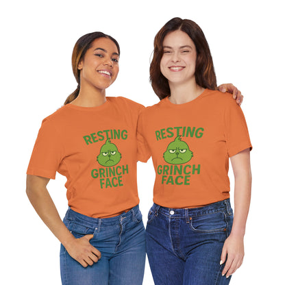 Gringe Resting Face Christmas Unisex Jersey Short Sleeve Tee T-shirt