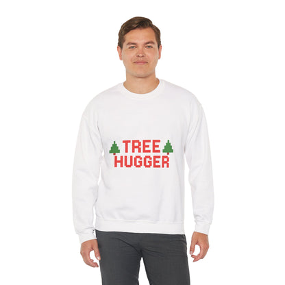 Tree Hugger Christmas Unisex Heavy Blend™ Crewneck Sweatshirt