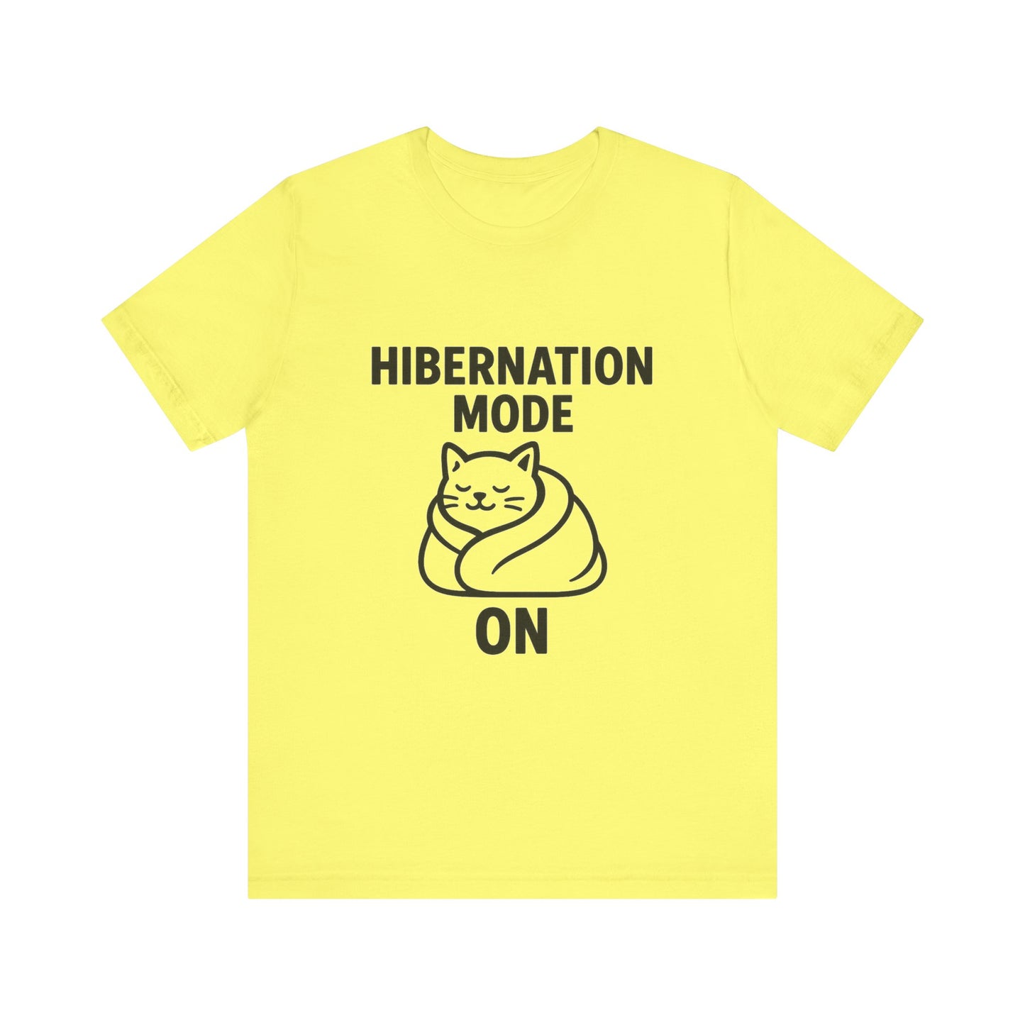 Hibernation Mode On Cat Unisex Jersey Short Sleeve Tee T-shirt