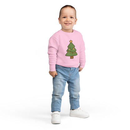 Christmas Tree With Lights Toddler Sweatshirt