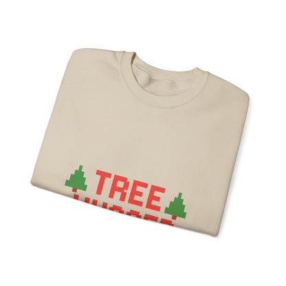 Tree Hugger Christmas Unisex Heavy Blend™ Crewneck Sweatshirt