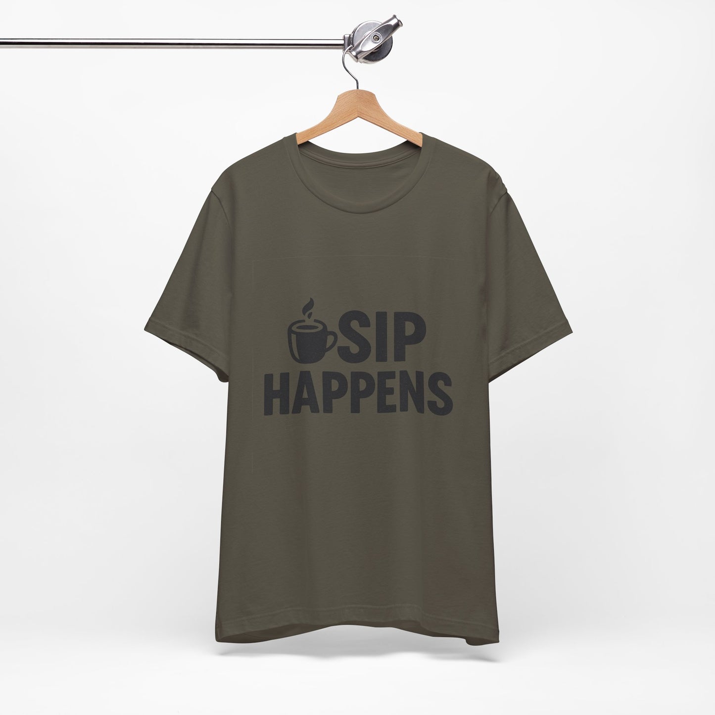 Sip Happens Minimal Edition Unisex Jersey Short Sleeve Tee T-shirt