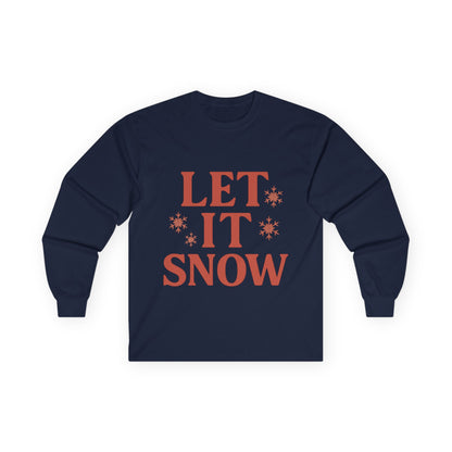 Let It Snow Christmas Unisex Ultra Cotton Long Sleeve Tee T-shirt