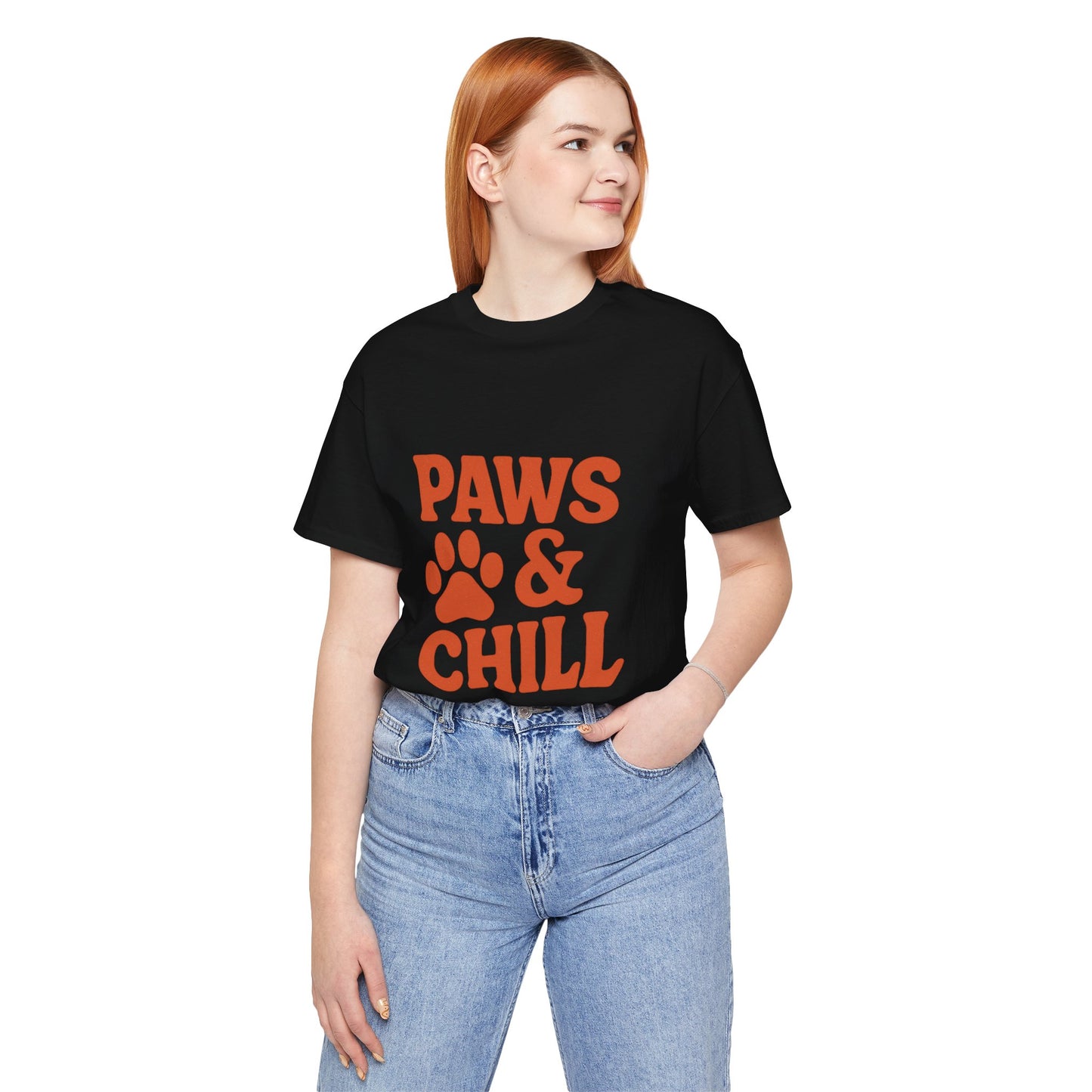 Paws and Chill Pet Lovers Unisex Jersey Short Sleeve Tee T-shirt