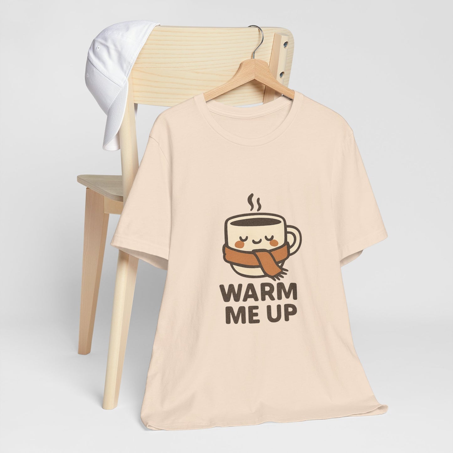 Warm Me Up Coffee Cup Unisex Jersey Short Sleeve Tee T-shirt