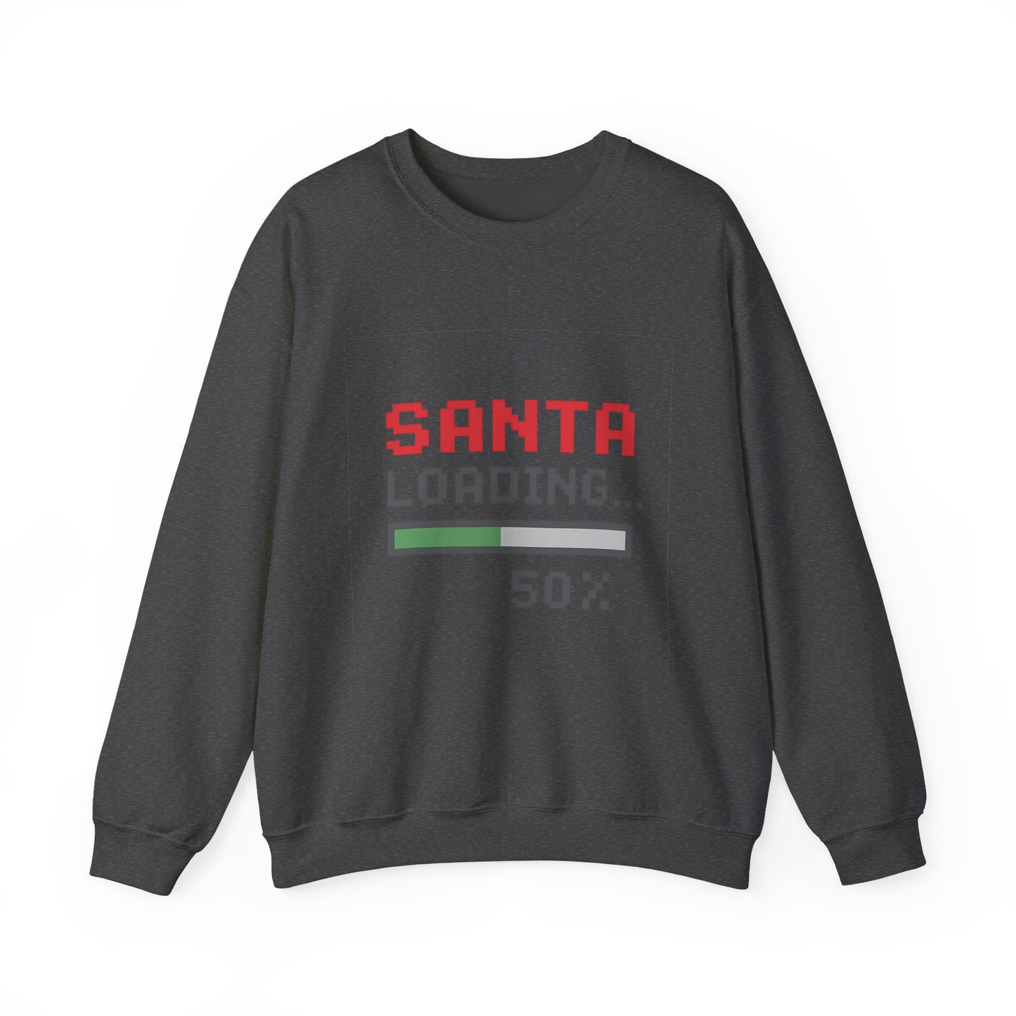 Santa Loading Bar Christmas Unisex Heavy Blend™ Crewneck Sweatshirt