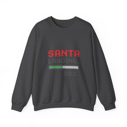 Santa Loading Bar Christmas Unisex Heavy Blend™ Crewneck Sweatshirt