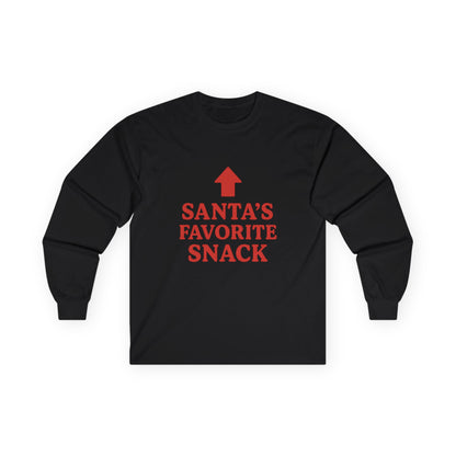 Santa's Favorite Snack Christmas Unisex Ultra Cotton Long Sleeve Tee