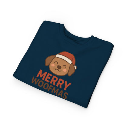 Merry Woofmas Christmas Toddler Sweatshirt