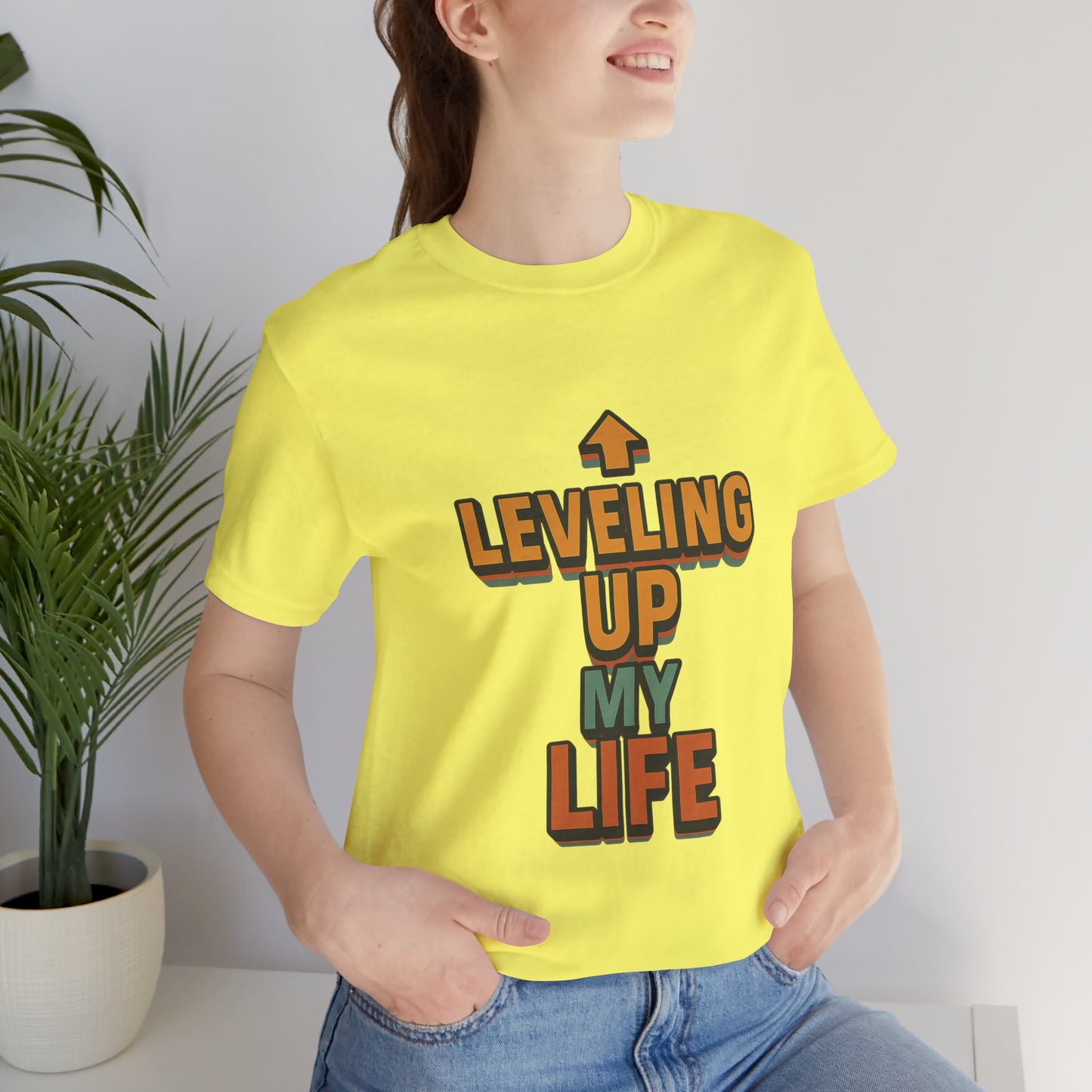 Leveling Up My Life Unisex Jersey Short Sleeve Tee T-shirt