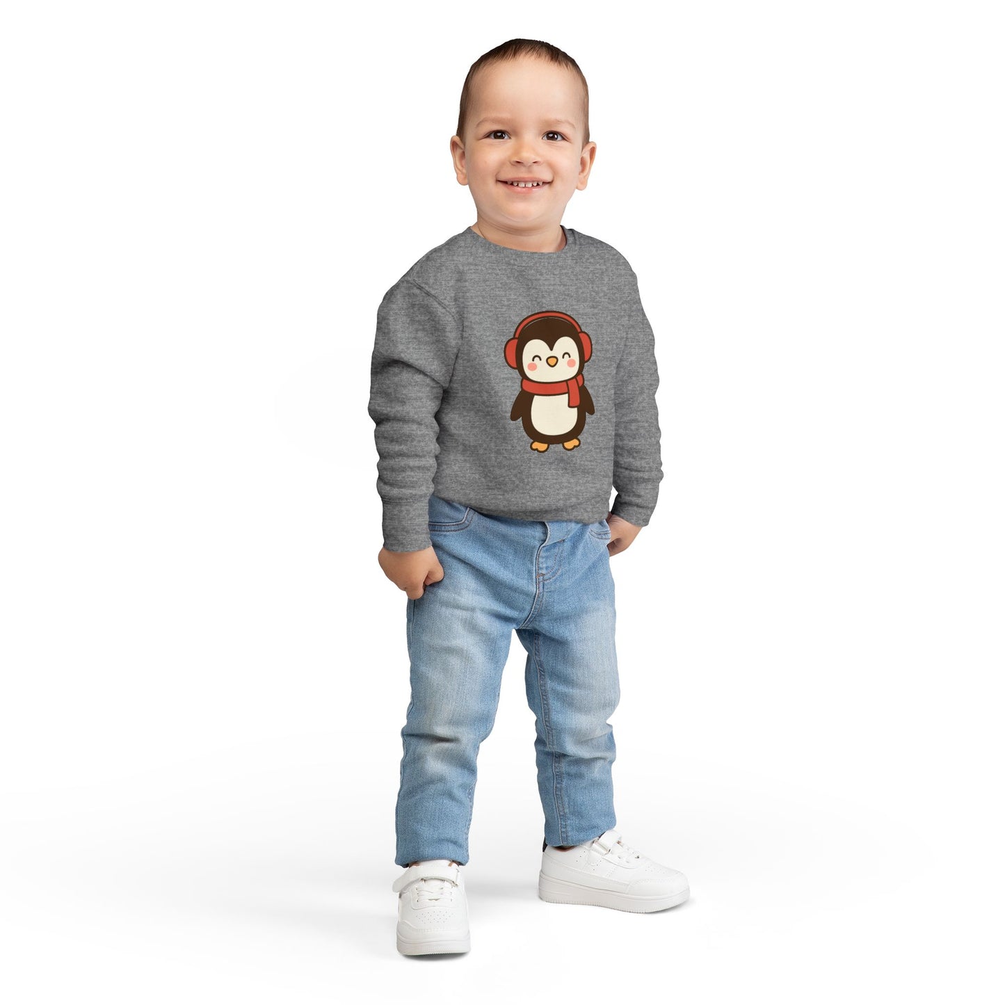 Christmas Winter Penguin Toddler Sweatshirt