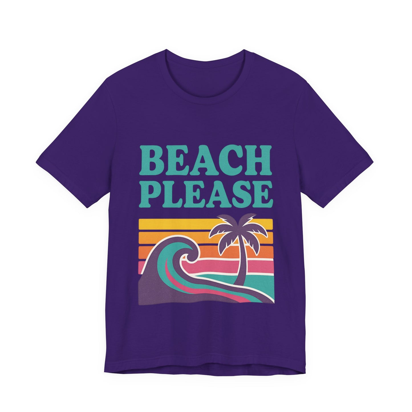 Beach Please Palm Trees Unisex Short Sleeve Tee T-shirt