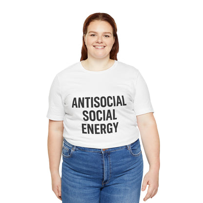 Antisocial Social Energy Unisex Jersey Short Sleeve Tee T-shirt