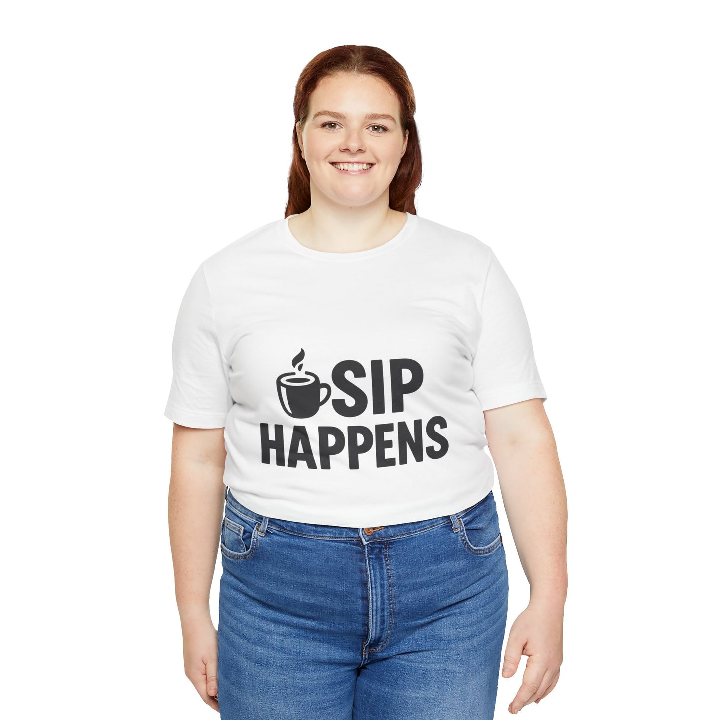 Sip Happens Minimal Edition Unisex Jersey Short Sleeve Tee T-shirt