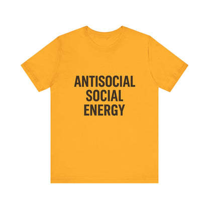 Antisocial Social Energy Unisex Jersey Short Sleeve Tee T-shirt