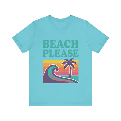 Beach Please Palm Trees Unisex Short Sleeve Tee T-shirt