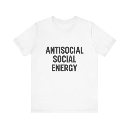 Antisocial Social Energy Unisex Jersey Short Sleeve Tee T-shirt