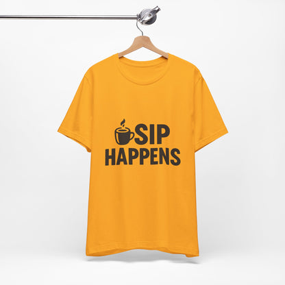 Sip Happens Minimal Edition Unisex Jersey Short Sleeve Tee T-shirt
