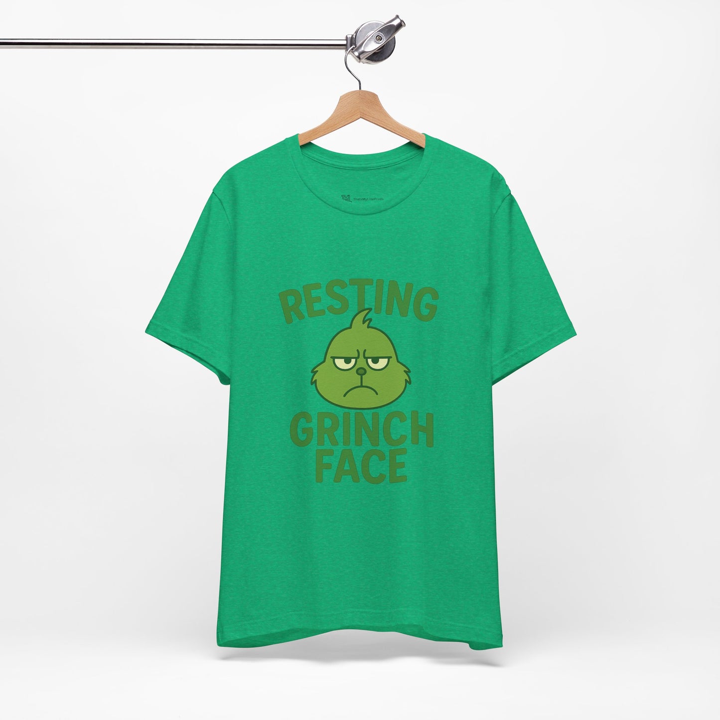 Gringe Resting Face Christmas Unisex Jersey Short Sleeve Tee T-shirt